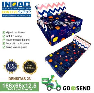 Sofa Lipat Standar Inoac Ukuran 166 x 66 x 12.5 cm / Sofa Lipat Asli Inoac / Sofa Bed Kecil Inoac Mu