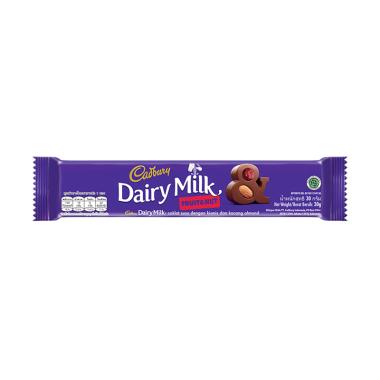 Promo Harga Cadbury Dairy Milk Fruit & Nut 30 gr - Blibli