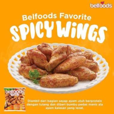 Belfoods Spicy Wings / Sayap Ayam Pedas 500 gr