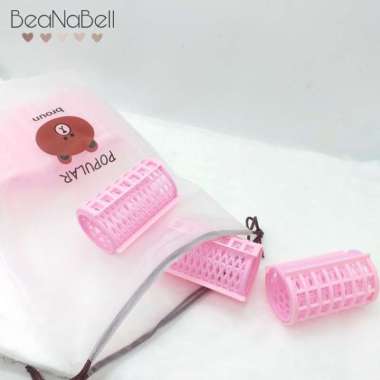 Rol Rambut Gulung Premium Rol Jepit Polos Alat Styling Free Pouch Big 3PCS