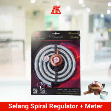 Ak Selang Gas Spiral Regulator + Meter
