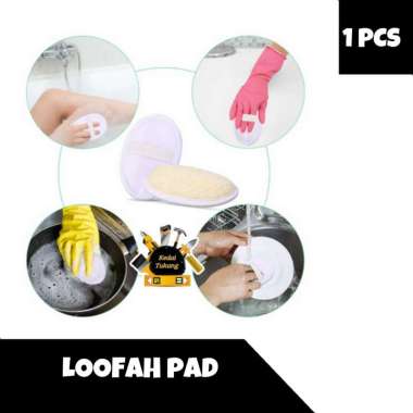 KIM SHOP - Loofah Pad Spons Cuci Piring Spon Mandi Sponge Lofah Scrub Gambas Oyong Luffa Lufah Blust