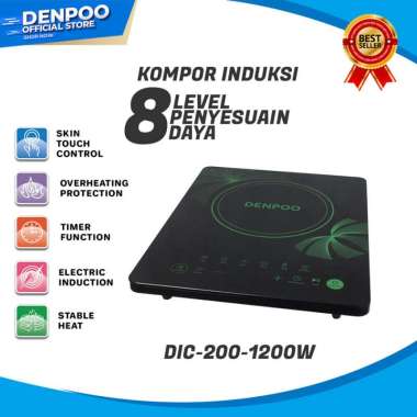 KOMPOR LISTRIK INDUKSI TOUCH SCREEN DENPOO DIC 200-1200 - LOW WATT