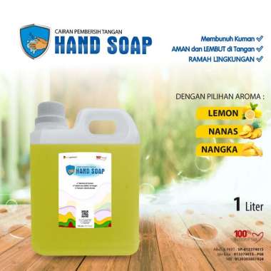 Hand Soap Sabun Cuci Tangan Kemasan 1 LIter Jerigen - Aroma Buah Segar NANGKA