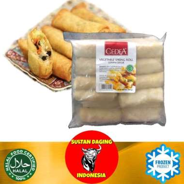 CEDEA SPRING ROLL VEGETABLE LUMPIA SAYUR 500 GRAM ISI 20 PCS/ LUMPIA SAYUR FROZEN/ SPRING ROLL LUMPI