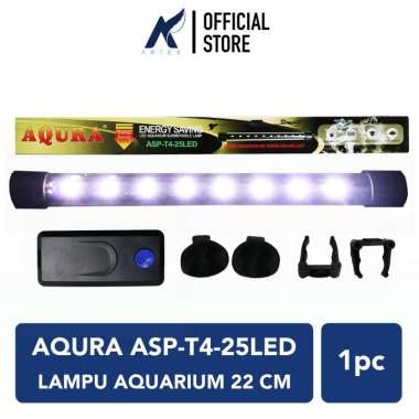 AQURA ASP-T4-25LED LAMPU LED CELUP AQUARIUM 22 CM Warna Putih-Biru-Merah-RGB-Kombinasi 3-2 Warna Aqu