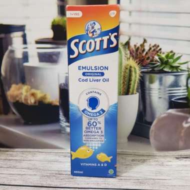 Scotts Emulsion Vita Cod Liver Oil 400ml - Minyak Ikan Scotts Rasa Original