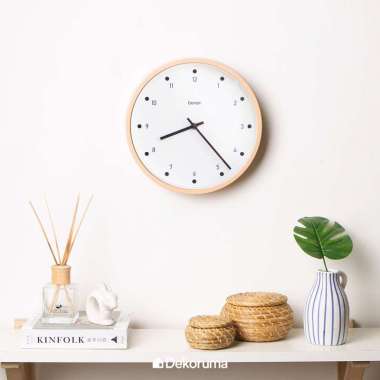 Dekoruma Nowi Jam Dinding Minimalis Diameter 27cm - White