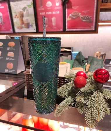 Starbucks Cold Cup Bling Jeweled Blue 2021 Edition Plastik Ventra