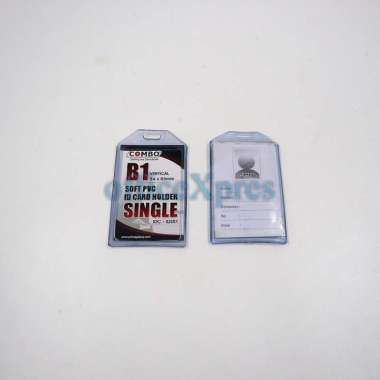 Card Holder Casing ID Card Rubber / Id Card Single / Tempat Kartu Karet ID Card 1 Slot Combo