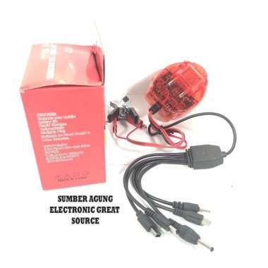 Charger Universal Aki 5in1 Destop Cas HP Dari Aki Langsung 12V DC Berk
