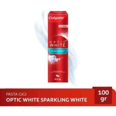 Colgate Optic White Plus Shine biru merah