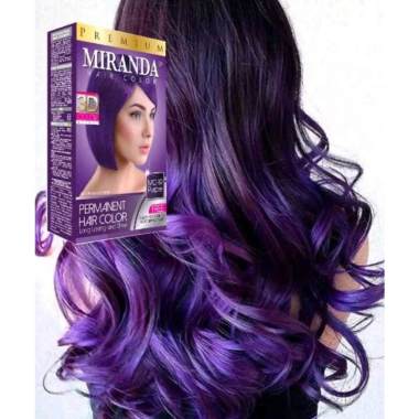 Miranda MC 19 PURPLE 30 ml Cat Rambut Miranda Warna UNGU