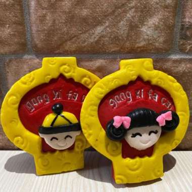 HIASAN KUE IMLEK COUPLE DEKORASI PUDING CNY HAMPERS