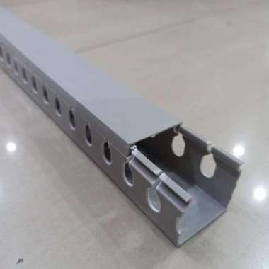 Kabel Duct 33x33 Lubang Abu-abu / Wiring cable duct PVC