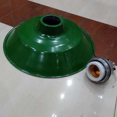 Kap Lampu Jalan Hijau E40 Drat besar Kap Lampu WD