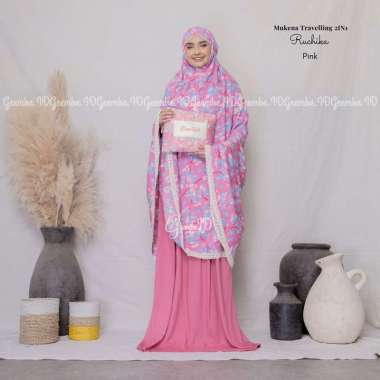 Leesy.id - Mukena Dewasa 2IN1 Ruchika Set Sejadah PINK