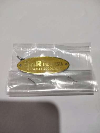 Plat no seri sangkar bnr dipasang depan pintu original bnr