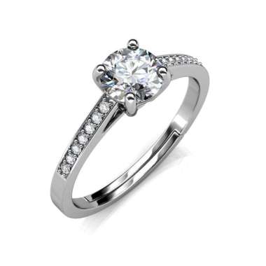 Princesse Ring - Cincin Moissanite Diamond Celesta by Her Jewellery Adjustable