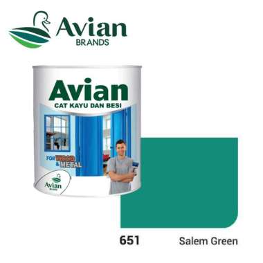 Avian Cat Kayu Dan Besi 0.9 Liter 651 Salem Green
