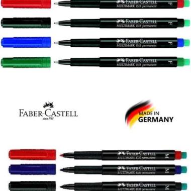 FABER CASTELL MULTIMARK 1513 F 1525 M PERMANENT OHP MARKER SPIDOL PERMANEN 1513 F Blue