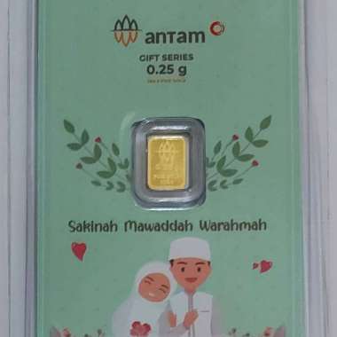 Logam Mulia Antam Gift Series Sakinah Mawaddah Waramah 0.25 Gram