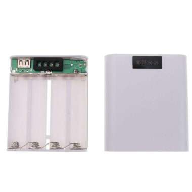 Module Powerbank Case DIY 5V 2A 1 Port USB 4 Slot Baterai 18650 Hitam