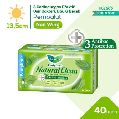 Promo Harga Laurier Pantyliner Natural Clean 40 pcs - Blibli