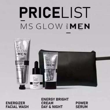 MS GLOW MEN Skincare Pria Paket Skincare Acne BPOM Skincare PAKET FULL 3 IN 1