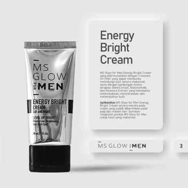 MS GLOW MEN Skincare Pria Paket Skincare Acne BPOM Skincare ENERGY BRIGHT CREAM