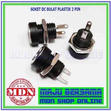 Soket Dc Bulat Plastik 2 Pin