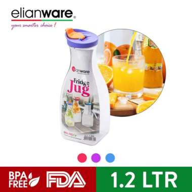 Elianware Teko Air Kulkas Fridge Jug 1.2LTR BPA FREE Ungu