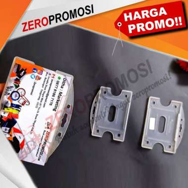 Souvenir Card Holder Id Card Transparan Landscape Kapasitas 1 Kartu