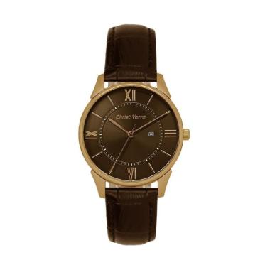 Christ Verra Jam Tangan Pria [cv71151g] brown