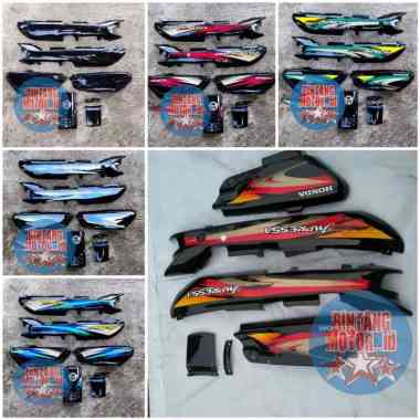 COVER BODY HONDA ASTREA GRAND IMPRESSA + BOX TUTUP AKI ATAU BODY LEGENDA 2 (No Panel) + Stripping Wa