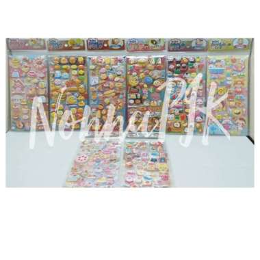 Gambar Tempel Sticker Timbul Stiker Anak Edisi Makanan Kue Cake