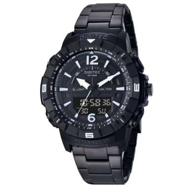 Digitec DA-2131R Jam Tangan Pria Analog Digital 2131 Stainless DA-2131R Hitam