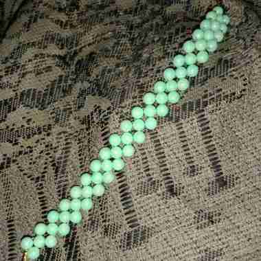 konektor masker hijab manik - Pengait Hijab Hijau