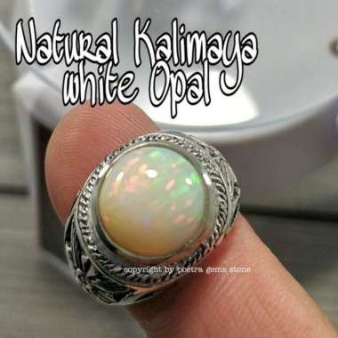 NATURAL CINCIN KALIMAYA WHITE OPAL RING 11
