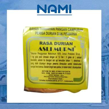 bahan sirup murni rasa durian