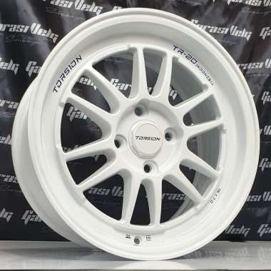 REP VELG TORSION TR20 WHITE RING 15 VELG MOBIL MURAH GARASI VELG SURABAYA