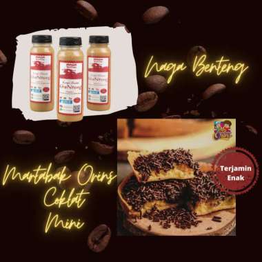 Martabak Pizza Orins Manis Topping Coklat & Naga Benteng 250ml Sedang