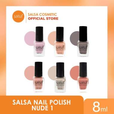 SALSA Nail Polish Nude 1 - Kutek Matte Full Set