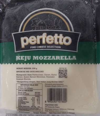 PERFETTO KEJU MOZZARELLA 250g
