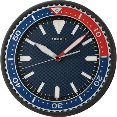Jam Dinding Seiko Japan Sweep Lumibrite QXA791 QXA791J Pepsi Original