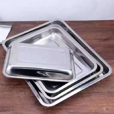 nampan stainless persegi 27x20 cm