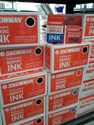 Snowman Refill Spidol Marker / Tinta Spidol Permanen Hitam