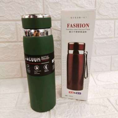 TERMOS HEENOOR STAINLESS STELL 1000ml HOT & COOL//TERMOS VACUM CUP hijau