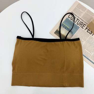 ONE-P105 Bra Kemben Wanita Tanpa Kawat / Pakaian Dalam Wanita Crop Top Bralette / Sport Bra Wanita G