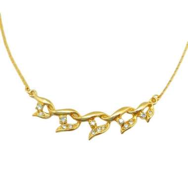 1901 Jewelry Kalung Wanita Diamond Heidi Lapis Emas